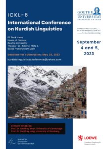 6th International Conference on Kurdish Linguistics (ICKL-6)